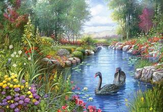 Puzzle 1500 piese Black Swans Andres Orpinas 151042