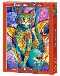 Puzzle 1500 piese Feline Fiesta 151448