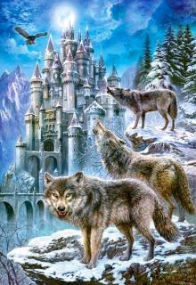 Puzzle 1500 piese Wolves and Castle 151141