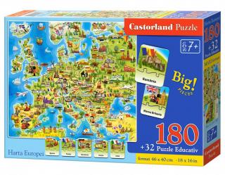 Puzzle 180 Piese Harta Europei E241