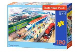 Puzzle 180 piese Train Station Castorland 18475