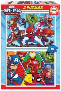Puzzle 2 in 1 Super Hero Adventures 18648