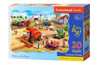 Puzzle 20 piese MAXI Munca la Ferma 2436