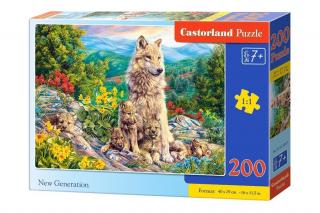 Puzzle 200 piese Lupi 222087