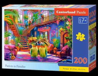 Puzzle 200 piese Parrots in Paradise 222308 Castorland