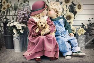 Puzzle 24 piese carte postala First Love 900589 Castorland