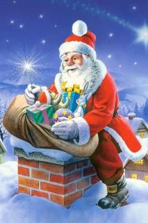 Puzzle 24 piese carte postala Santa Claus 900558 Castorland