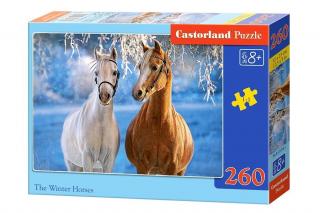 Puzzle 260 piese Winter Horses 27378