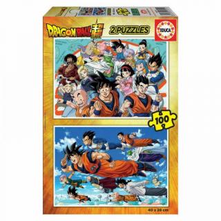 Puzzle 2x100 piese Dragon Ball 18214