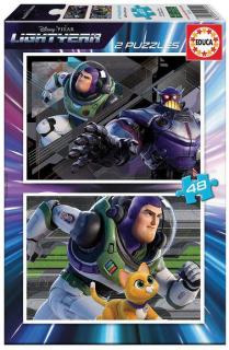 Puzzle 2x48 piese Lightyear EDUCA 19315