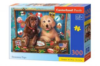 Puzzle 300 piese Stowaway Pups 030422