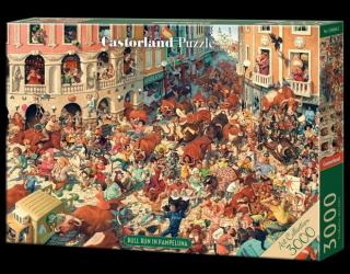 Puzzle 3000 piese Bull Run in Pampeluna - Art Collection Castorland 300648