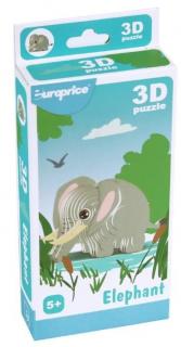 Puzzle 3D Elefant