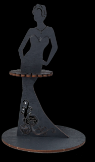 Puzzle 3D Lemn Lady (Black) Eco Wood Art