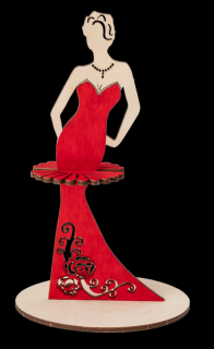 Puzzle 3D Lemn Lady (Red) Eco Wood Art