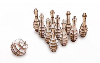 Puzzle 3D Lemn Mini Bowling Eco Wood Art