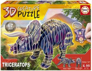 Puzzle 3D Triceratops Educa 19183