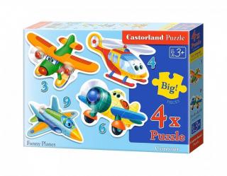 Puzzle 4 in 1 (3+4+6+9 piese) Funny Planes 5048