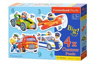Puzzle 4 in 1 (3+4+6+9 piese) Joburi Reale 5055