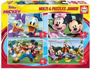 Puzzle 4 in 1 Mickey and Friends 18627