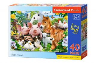 Puzzle 40 piese MAXI Farm Friends Castorland 40339