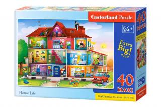 Puzzle 40 piese Maxi House Life Castorland 40346