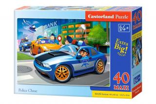 Puzzle 40 piese Maxi Police Chase Castorland 40360