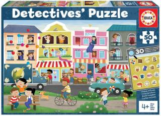 Puzzle 50 piese Detective Puzzle Busy Town 18894 EDUCA