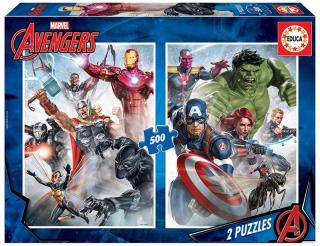 Puzzle 500 piese 2 x 500 Avengers 17994