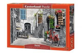Puzzle 500 piese Aleea cu Bicicleta Rosie 53339