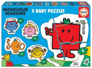 Puzzle 500 piese - Baby Puzzles Monsieur Madame 19400