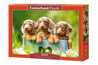 Puzzle 500 piese Cute Dachshunds Castorland 53605