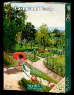 Puzzle 500 piese Red Umbrella, Jozef Mehoffer Art Collection 54046 Castorland