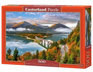 Puzzle 500 piese Sunrise Over Sylvenstein Lake, Germany 53353