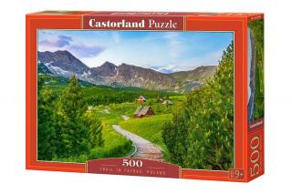 Puzzle 500 piese Trail in Tatras, Poland Castorland 53582
