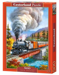 Puzzle 500 piese Train Crossing 53216