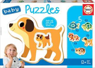 Puzzle 5x 2-4 piese Baby Pets 17573