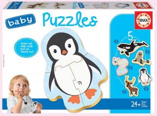 Puzzle 5x 2-5 piese Polar Animals 18588