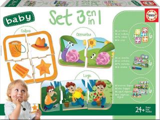 Puzzle Baby 3 in 1 EDUCA 18123