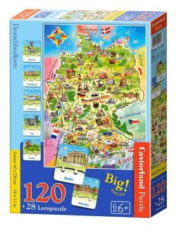Puzzle Educativ 120 piese Harta Germaniei E-180