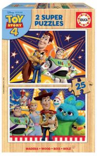 Puzzle lemn 2x25 piese Disney Toy Story 4 18083