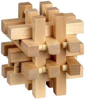 Puzzle logic din lemn Be Clever Cusca