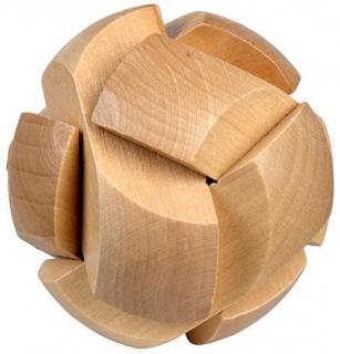 Puzzle logic din lemn Be Clever rotund