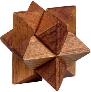 Puzzle logic din lemn Be Clever Stea