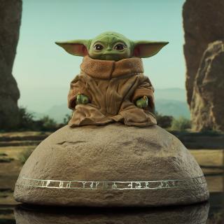 Star Wars: The Mandalorian Grogu On Seeing Stone 1 6 Scale Milestones Statue