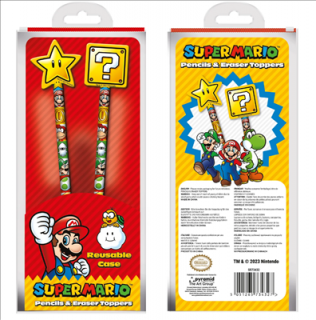 Super Mario (Core) Pencil  Topper 2Pk