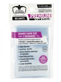 Ultimate Guard 7 Wonders Premium Soft Sleeves for Board Game Cards (80)