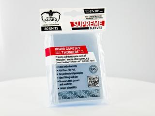 Ultimate Guard Supreme Sleeves for Board Game Cards 7 Wonders,   (80)