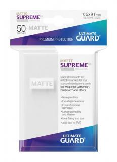 Ultimate Guard Supreme UX Sleeves Matte Standard Size White (50)