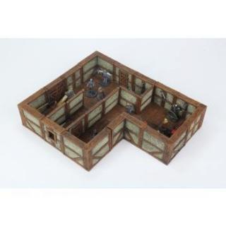 WarLock Tiles: Town  Village II - Full Height Plaster Walls Expansion